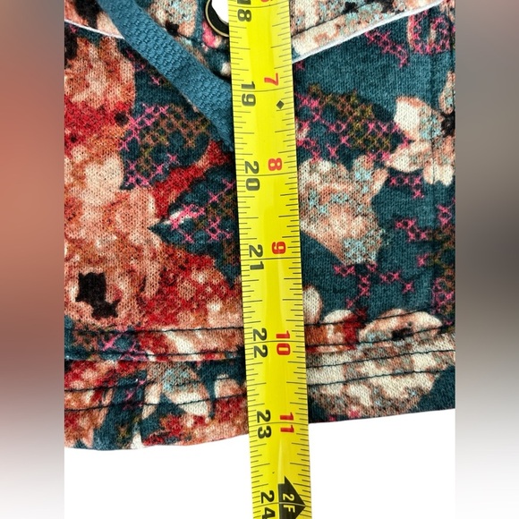 Anthropologie Saturday Sunday Women's Delwyn Floral French Terry Jacket Size M - Picture 10 of 11